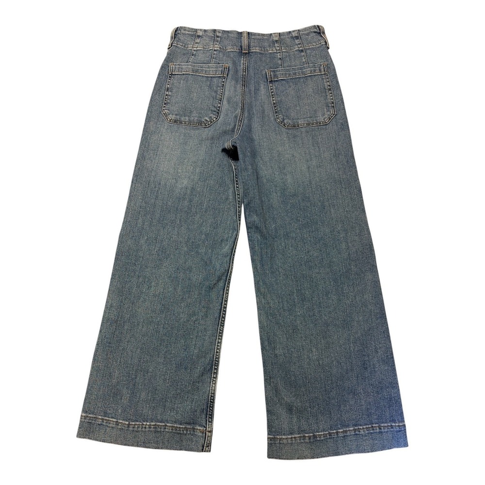 MAEVE Jeans The Colette High-Rise Wide-Leg Cropped Lagenlook *29Wx26L* - Picture 3 of 11